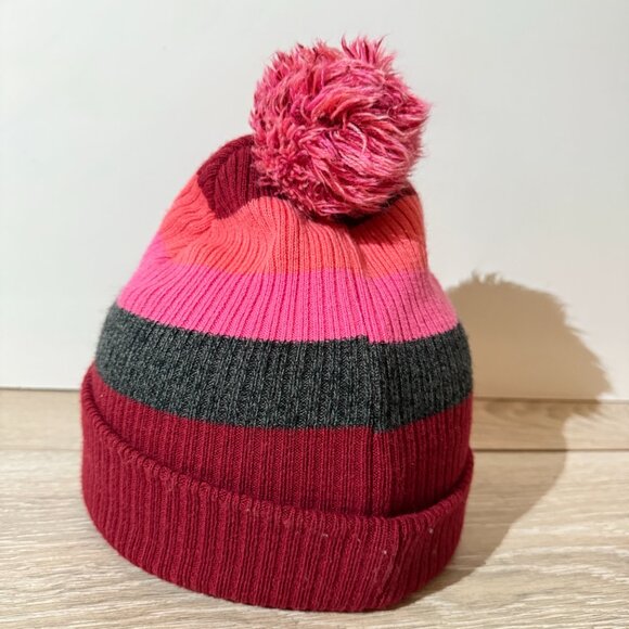 Disney Minnie Mouse Beanie Hat with Tassle One Size Knit PomPom Red Pink Cap - Picture 2 of 6